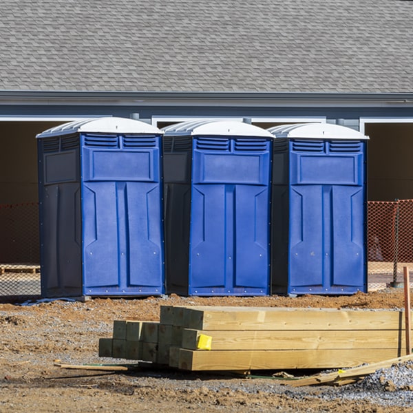 what is the maximum capacity for a single portable restroom in Corbett OR